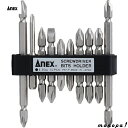 【ポイント3倍 7/13~15】 ANEX アネックスツール ビット セット ハイパービット 10本組 アソートセット AHM10-035 電動ドライバー 用 ...