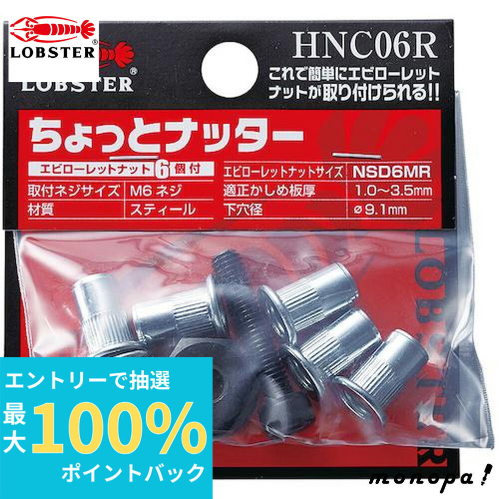 【抽選で最大100%ポイントバック エントリー受付中】 ロブテックス(エビ) チョットナッター HNC06Rのサムネイル