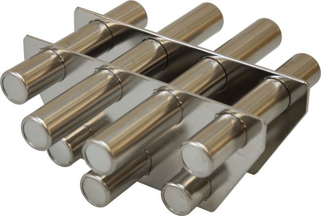 【抽選で最大100%ポイントバック エントリー受付中】 ホッパー用 マグネット 丸型 TMS-3 フェライト製 Φ200mm以上推奨 M-HMR3 金属異物 回収 品質向上 スクリュー シリンダー 保護 シュート 樹脂 ペレット 粉体 原料 防水 清掃 SUS304 異物混入防止 磁力 工業用