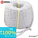 【抽選で最大100%ポイントバック エントリー受付中】 マーベル MARVEL ナイロンロープ三ッ打ち φ12x300m R-1230N