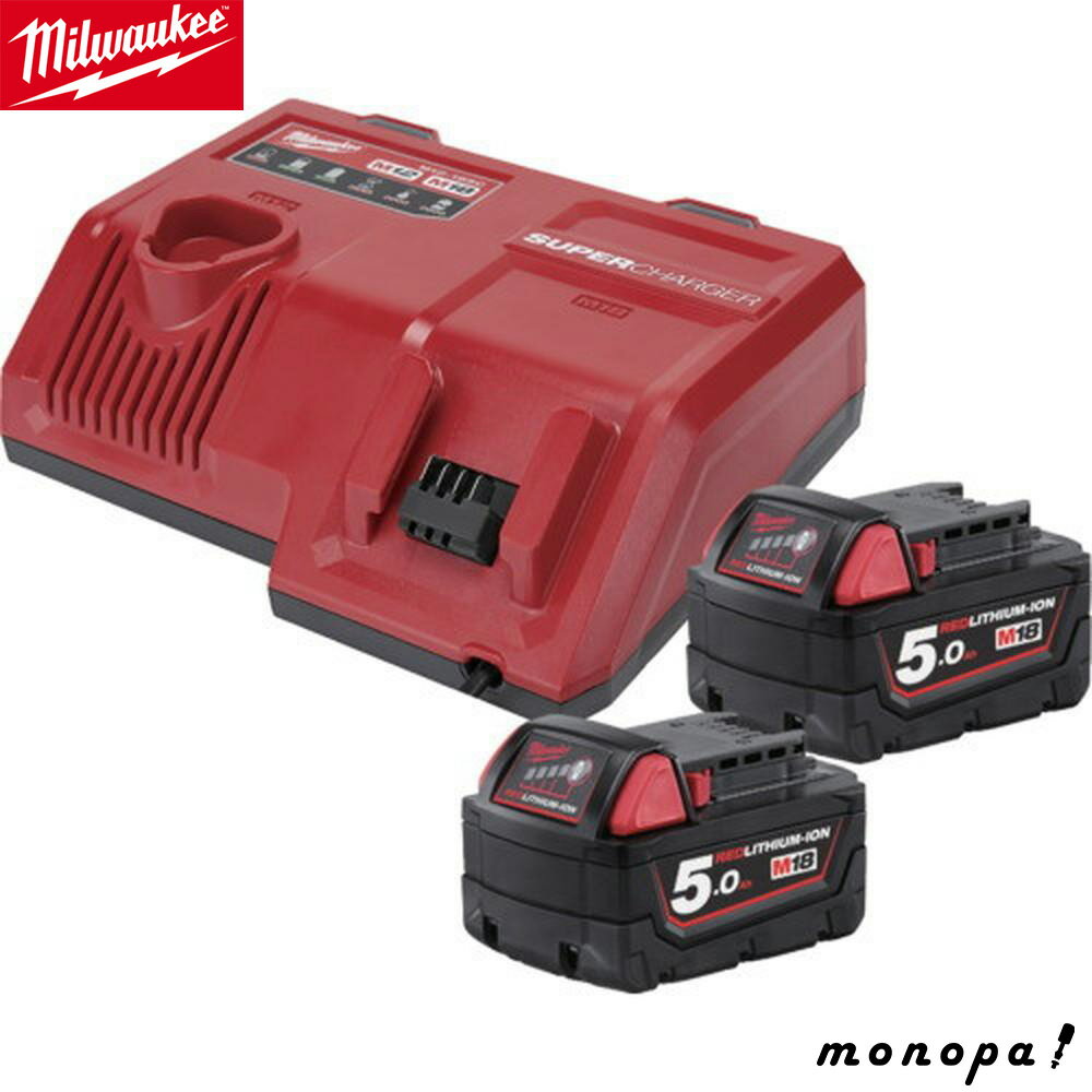 milwaukee M18 2 5.0Ah SC�������ȥ��å� MW-M12-18-NRG-502SC