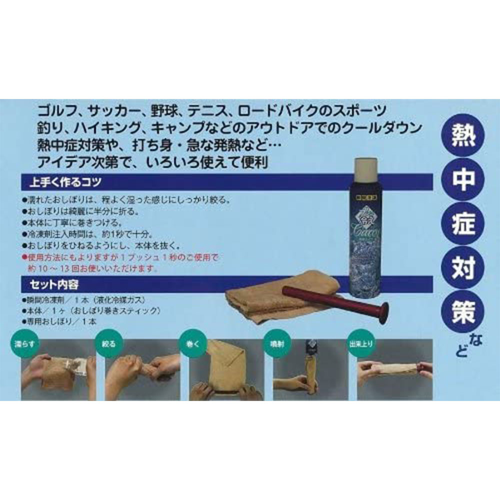 外出先でも使える瞬間冷却材 水に濡らしたタオルを氷嚢代わりに使えます 熱中症や打ち身 熱冷ましなどの対策に Vipros ヴィプロス プシュ冷え Carry Vs 059 1セット 瞬間冷却材 冷却タオル 保冷剤 スプレー 熱中症対策 持ち運べる 送料無料 超可爱の