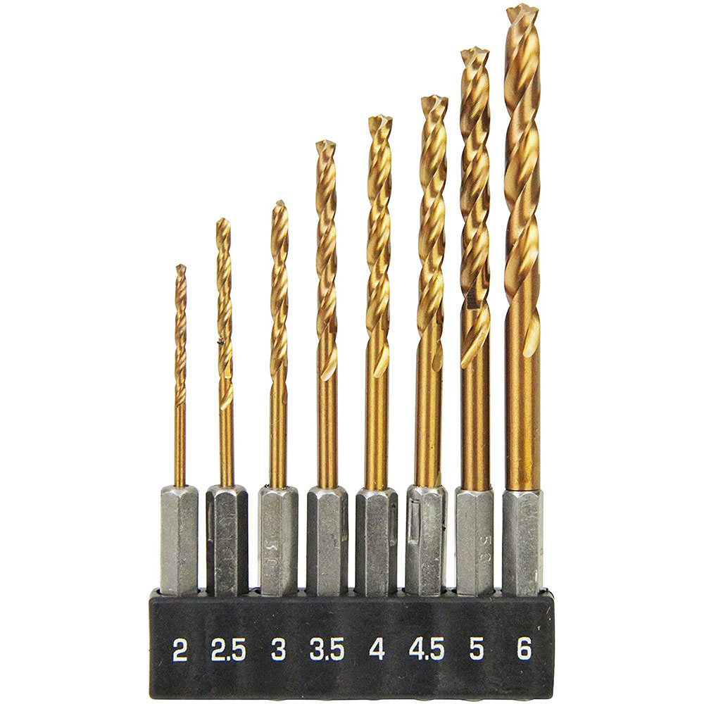 【10/14~ ポイントアップ】 SK11 藤原産業 六角軸 3倍スピードドリルセット 8本組 S3SD-8HEX 送料無料