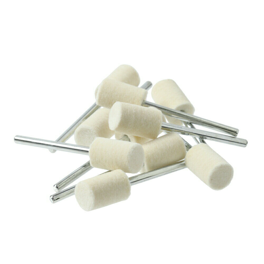 【200円OFFクーポン配布中 11/18~11/27】 軸付フェルト 円筒 10mm ソフト (10本入) 送料無料