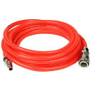 【ポイント2倍 6/15まで】 E-Value ウレタンエアーホース 内径7mm×外径10mm 5m クリアレッド EUH-5R 日本製 ワンタッチカプラ付