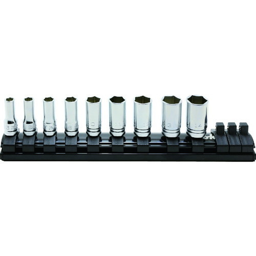 【500円OFFクーポン配布中 11/30~12/1】 Ko-ken 6．35mm差込 Z-EALセミディープソケットレールセット9ヶ組 RS2300XZ-9