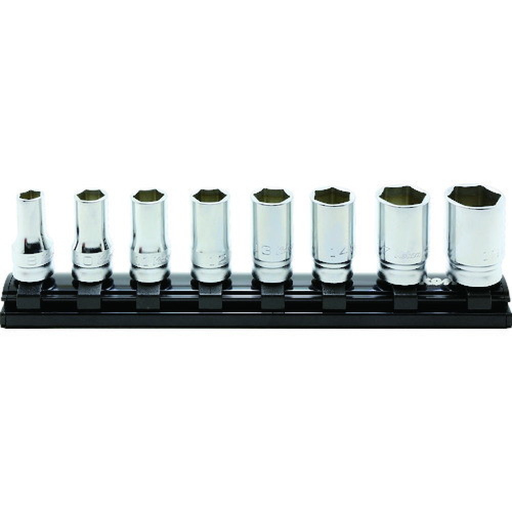 【500円OFFクーポン配布中 11/30~12/1】 Ko-ken 9．5mm差込 Z-EALセミディープソケットレールセット8ヶ組 RS3300XZ-8