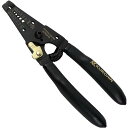 フジ矢 Fujiya ワイヤーストリッパ A型 165mm 黒金・バネ付 PP323A-165-BG 電設工具 DIY 工具 修理 電線剥き 作業工具 AWG対応 ストリッパー 電源 ストリップ作業 フジヤ