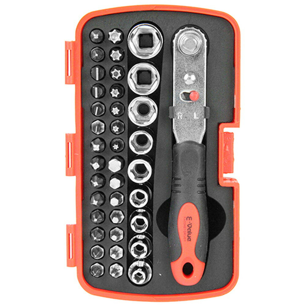 【ポイント3倍 11/30~12/1】 E-Value ドライバー＆ビット・ソケット EMT-38C 組み立て メンテナンス 常..
