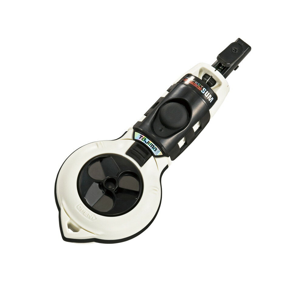 タジマ Tajima パーフェクト墨つぼ 白 糸長さ20m PS-SUM-W