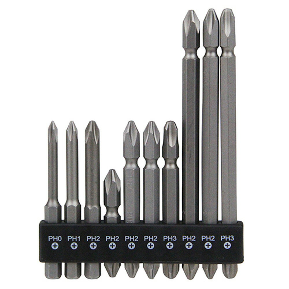 【ポイント3倍 11/18~11/27】 SK11 藤原産業 B−Mビットセット10Pcs SCB-102 六角軸 先端工具