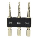 【抽選で最大100%ポイントバック エントリー受付中】 SK11 ショート下穴ドリルセット 3.0/4.0/5.0MM 薄板 狭い場所 木割れ防止 下穴あけ 6...