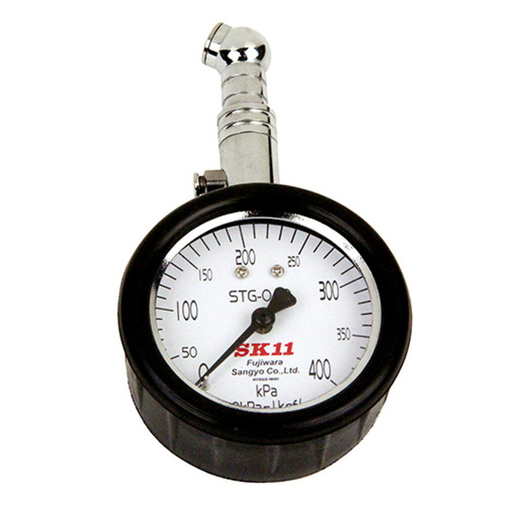 SK11 藤原産業 タイヤゲージ400Kアナログ STG-040