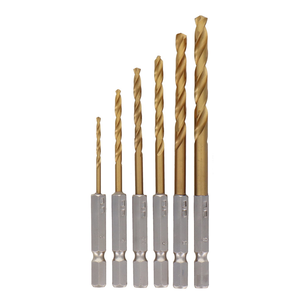 【ポイント3倍 12/3~12/11】 三共コーポレーション CK 6PC六角軸チタンコートドリル CTB-604 820294