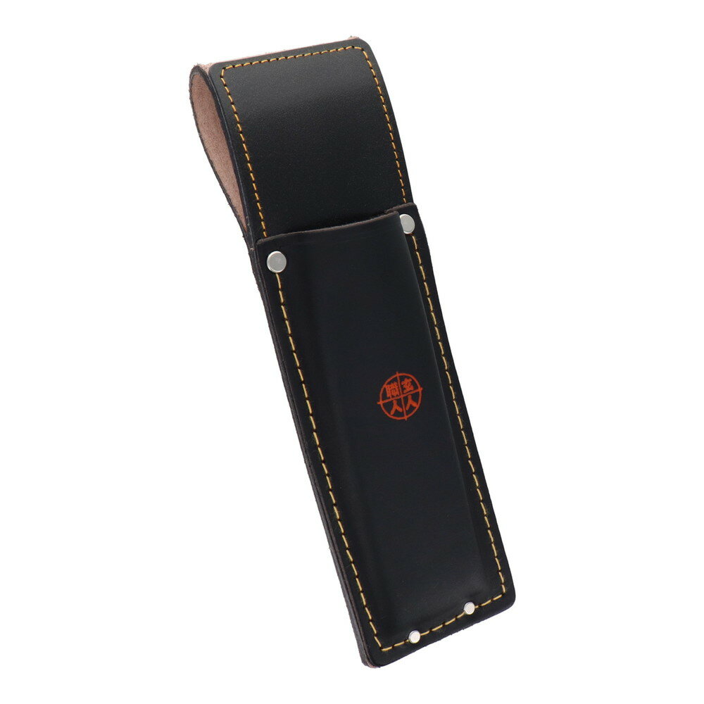 【ポイント3倍 11/18~11/27】 三共コーポレーション 玄人職人 黒革 ノミ差し KSK-06 527056 腰袋 釘袋 ..