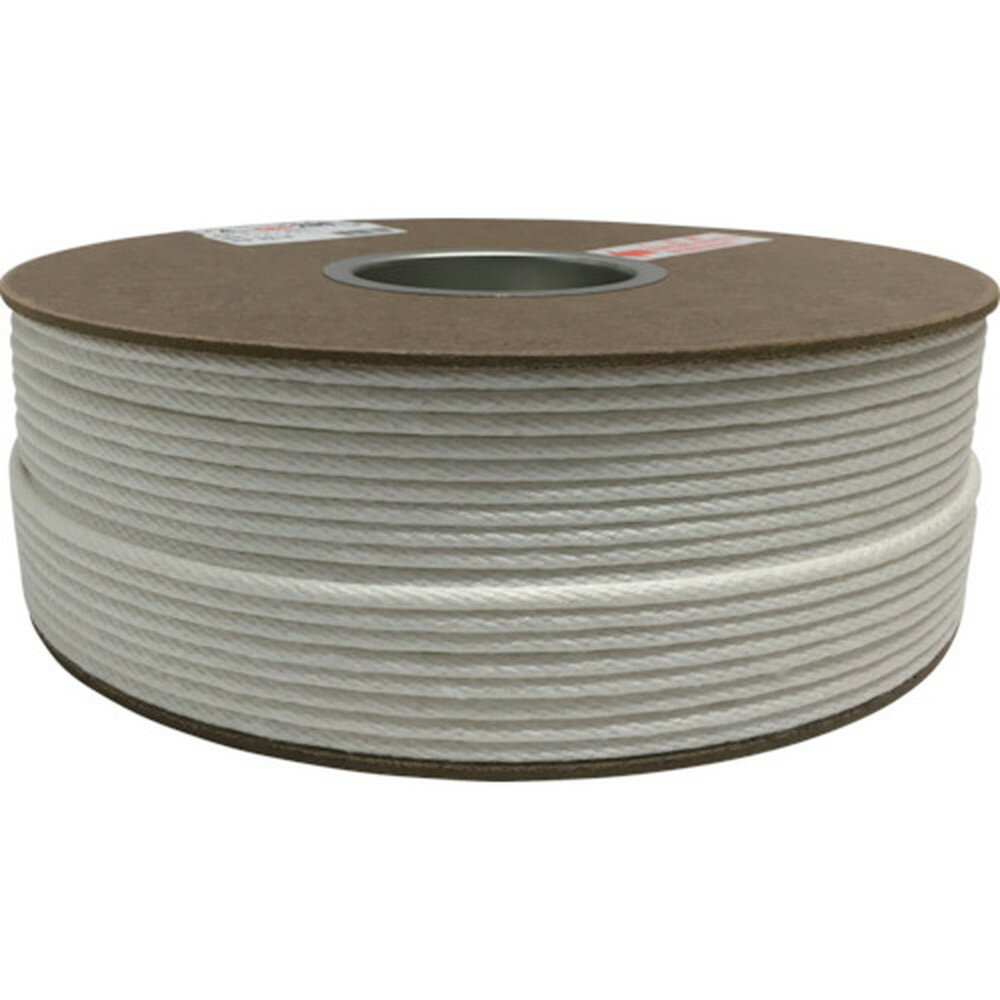 【200円OFFクーポン配布中 11/18~11/27】 ユタカメイク ビニロン金剛打ロープドラム巻 4φ×200m PRX-8 荷造り 梱包 固定 作業用 DIY