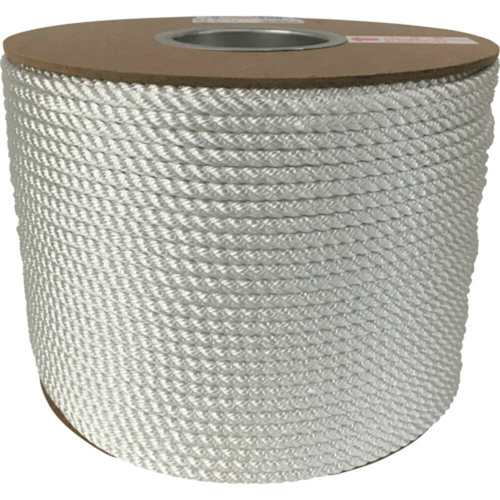 【ポイント2倍 11/28~11/29】 ユタカメイク ナイロン3打ロープドラム巻 6φ×200m PRJ-10 荷造り 梱包 固定 作業用 DIY