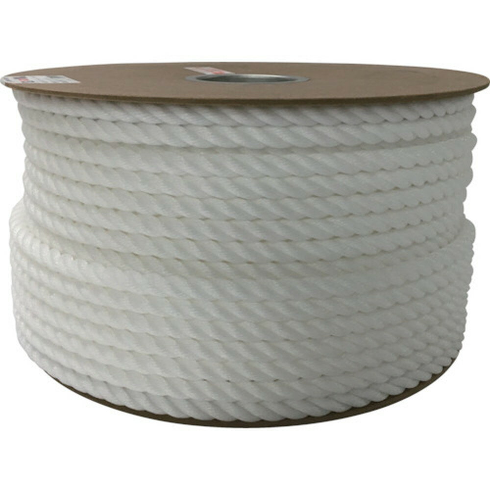 【ポイント2倍 11/28~11/29】 ユタカメイク ポリエチレンロープドラム巻 12mm×100m ホワイト PRE-67 結束 固定 梱包 屋外用 軽量(2)