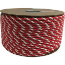 【5%OFFクーポン配布 7/13~15】 ユタカメイク アクリル紅白ロープ 9mmm×150m PRZ-55
