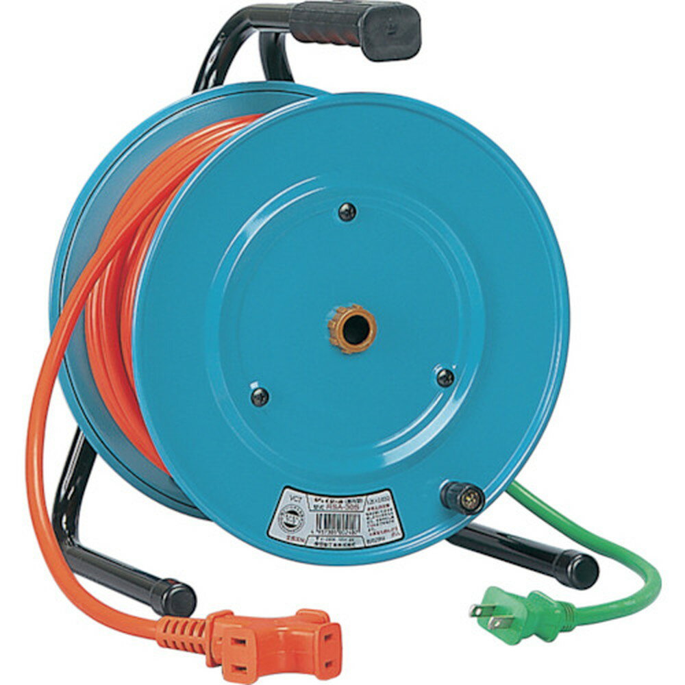 【200円OFFクーポン配布中 11/18~11/27】 日動工業 NICHIDO 電工ドラム びっくリール アースなし 30m R..