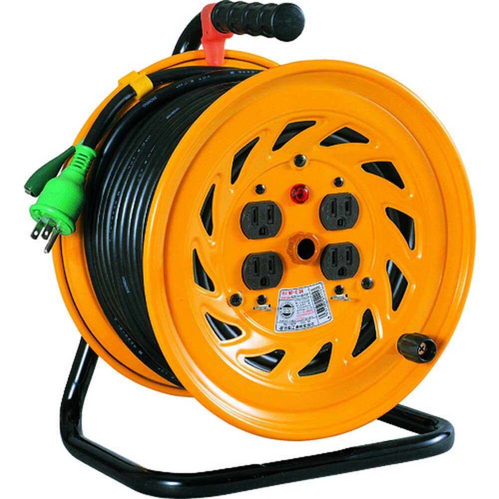 【1000円OFFクーポン配布中 11/18~11/27】 日動工業 NICHIDO 電工ドラム アース付 30m NF-E34