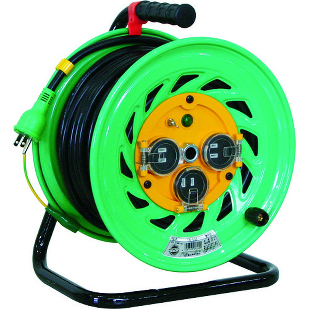 【1000円OFFクーポン配布中 11/18~11/27】 日動工業 NICHIDO 電工ドラム 屋外型 アース付 30m FW-E33