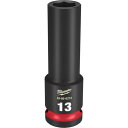 【抽選で最大100%ポイントバック エントリー受付中】 milwaukee SHOCKWAVE IMPACT DUTY ディープ インパクト ソケット 1/2インチ 12.7mm角 13mm 49-66-6274 ミルウォーキー 車 自動車 整備 工具