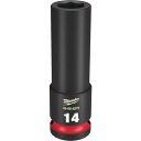 【抽選で最大100%ポイントバック エントリー受付中】 milwaukee SHOCKWAVE IMPACT DUTY ディープ インパクト ソケット 1/2インチ 12.7mm角 14mm 49-66-6275 ミルウォーキー 車 自動車 整備 工具