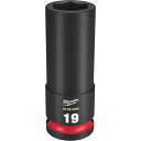 【抽選で最大100%ポイントバック エントリー受付中】 milwaukee SHOCKWAVE IMPACT DUTY ディープ インパクト ソケット 1/2インチ 12.7mm角 19mm 49-66-6280 ミルウォーキー 車 自動車 整備 工具