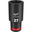 【抽選で最大100%ポイントバック エントリー受付中】 milwaukee SHOCKWAVE IMPACT DUTY ディープ インパクト ソケット 1/2インチ 12.7mm角 27mm 49-66-6288 ミルウォーキー 車 自動車 整備 工具
