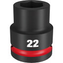 【抽選で最大100%ポイントバック エントリー受付中】 milwaukee SHOCKWAVE IMPACT DUTY インパクト ソケット 3/4インチ19mm角 22mm 49-66-6360 ミルウォーキー 車 自動車 整備 工具