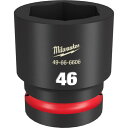 【抽選で最大100%ポイントバック エントリー受付中】 milwaukee SHOCKWAVE IMPACT DUTY インパクト ソケット 1インチ25.4mm角 46mm 49-66-6606 ミルウォーキー 車 自動車 整備 工具