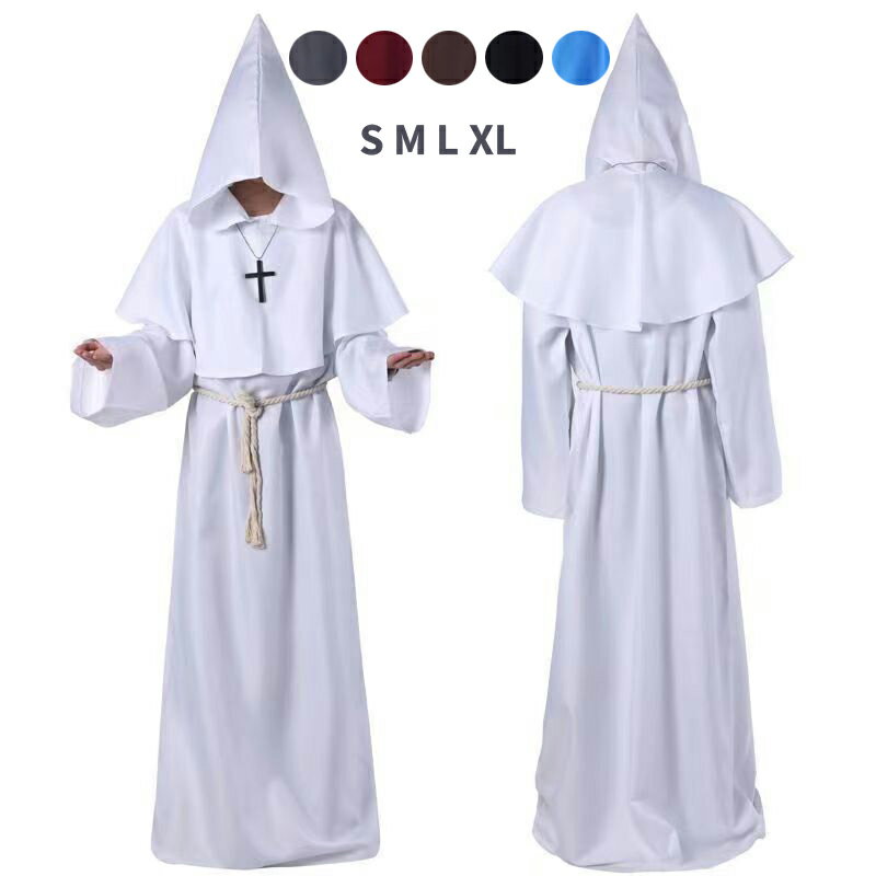 ハロウィン 衣装 コスプレ 仮装 コスチューム 男 男性 女 女性 メンズ レディース 面白い かっこいい 呪術師服 牧師服 お手軽 人気者 なりきり 大人 大きいサイズ 対応 家 遊び 飲み会 グッズのサムネイル