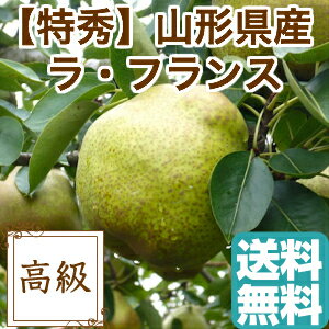 特秀 西洋梨 ラ フランス 特選2kg箱6〜7玉 山形県産 送料無料 フルーツギフト