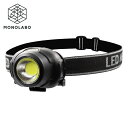 ヘッドライト 高輝度 COB型 LED 長時間 ヘッドランプ 角度調整 軽量 釣り 登山 アウトドア 防災 キャンプ 作業灯 ウォーキング 送料無料 100T◇ ヘッドHRN-523