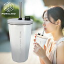 モノラボで買える「タンブラー 保温 ストロー付き 保冷 550ml 蓋付き こぼれない 直飲みOK 真空断熱 おしゃれ 大容量 軽量 マイボトル 持ち運び 水筒 キッチン用品 便利 //60N◇ CUUM」の画像です。価格は1,140円になります。
