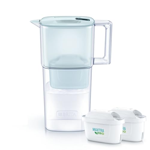 ブリタ 浄水器 ポット型 PFOS/PFOA除去試験済 ろ過水容量:1.15L(全容量:2.2L)リクエリ パウダーブルー マクストラプロ ピュアパフォーマンス カートリッジ 2個付