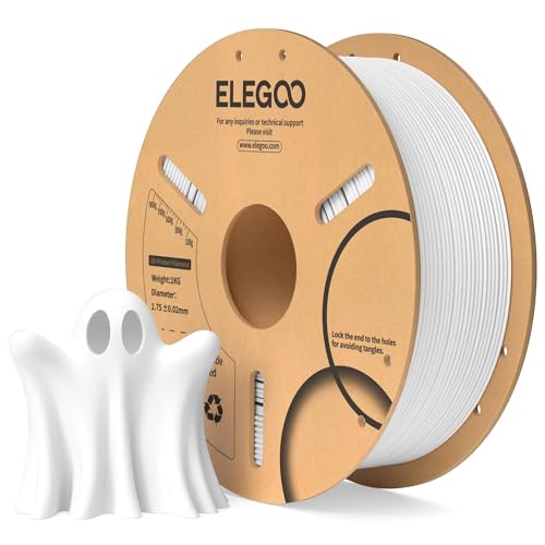 商品名ELEGOO PLAフィラメント 1.75mm 3Dプリンター用フィラメント 寸法精度±0.02mm ほとんどの3Dプリンターに対応 (1KG/スプール 2.2 lbs) 白色色ホワイトモデルJP-EL-3D-P02サイズ-この商品について【高品質のPLAフィラメント】高品質のPLAで作られた、一般的に使用される熱可塑性材料は、より低い溶融温度と使いやすさ、反りや収縮が少ない、印刷時に無臭、光沢のある表面仕上げを提供するなどの特徴があります。1 kg スプール (2.2 ポンド)。【絡みにくく、使いやすい】完全な機械巻き取りと厳格な手作業による検査により、ラインがきれいに配置され、絡みが少なく、スナップやラインの破損の可能性を避けることができます。 スプール内径を大きめに設計し、送り出しやすくなっています。 より環境に配慮し、当社の PLA はプラスチック製スプールよりも劣化の早いダンボール製スプールを採用しています。 また、フィラメントの残量を確認するための穴が3つあり、タイムリーに交換することができます。【目詰まりなし＆気泡なし】目詰まりのない優れた層結合と優れた流動性で設計および製造され、スムーズで安定した押し出しが可能です。 梱包前に24時間完全に乾燥させ、袋に入れて真空密封し、フィラメントを湿気から保護し、目詰まりや気泡の問題はありません。【幅広い互換性】製造精度の面で高品質の基準と±0.02mmの小さな寸法公差により、市場にある一般的な1.75mm 3Dプリンターのほとんどと普遍的な互換性があります。商品情報ブランド名：ELEGOO特殊機能：高精度、使いやすさ、環境に配慮したデザインメーカー型番：JP-EL-3D-P02メーカー名：ELEGOO素材：ポリ乳酸カラー：ホワイト商品の重量：1.15 キログラム直径：1.75 ミリメートル
