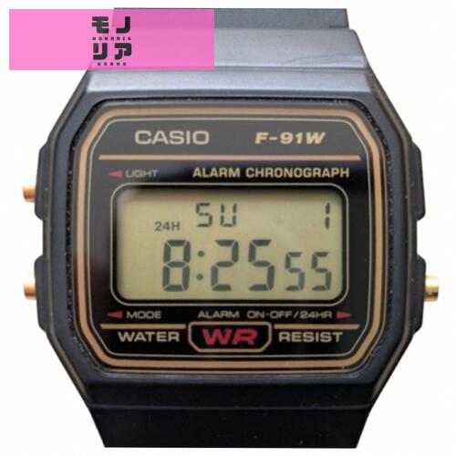 [カシオ] 腕時計 カシオコレクション web限定モデル F-91WG-9QJH メンズ ブラック×ゴールド