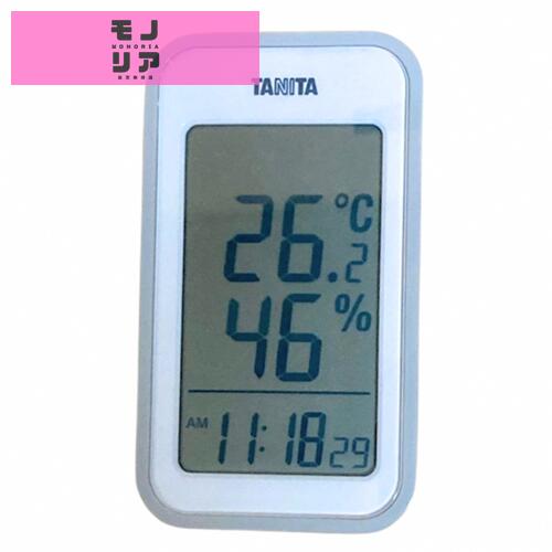 タニタ Tanita 温湿度計 大画面 一目で室内環境がわかる 時計 カレンダー 温度 湿度 デジタル 壁掛け ..