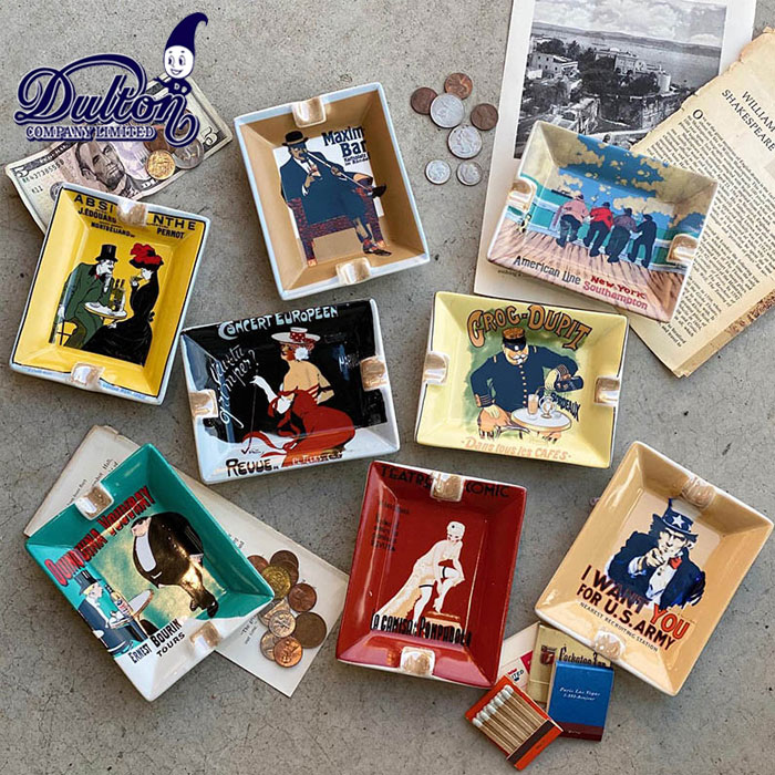 DULTON ダルトン 灰皿 おしゃれ 卓上 アート アシュトレイ ART ASHTRAY G555-539 アメリカン ヴィンテージ 吸い殻入れ レトロ オシャレ ブランド 室内 コイントレイ インテリア アクセサリートレイ 小物入れ トレイ 鍵入れ タバコ メール便のサムネイル