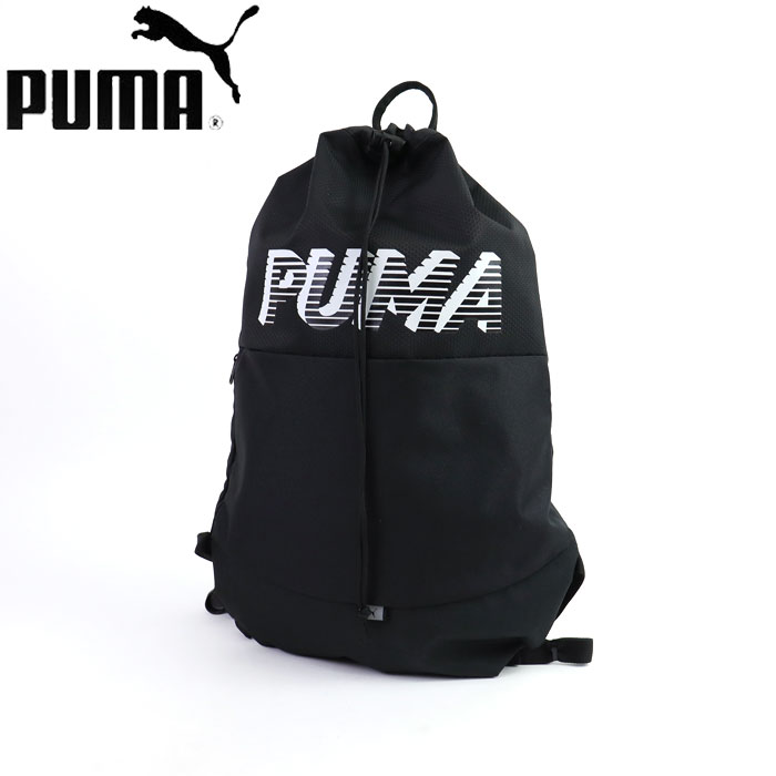 メール便 プーマ PUMA リュック スマートバッグ リュックサック ナップサック EVOESS メンズ レディース キッズ 16L 078053 ブラック スポーツバッグ デイパック 巾着 バックパック ブランド スポーツ ジムサック 子供 高校生 ジュニア 中学生