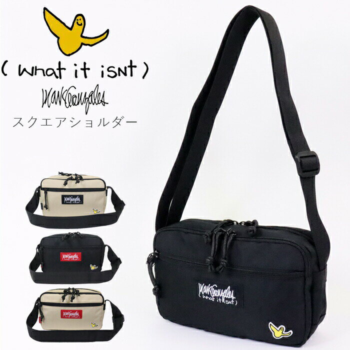 樂天商城 - マークゴンザレス ショルダーバッグ メンズ 斜めがけ ミニショルダーバッグ スクエアショルダー MarkGonzales What it isNt 肩掛け ポーチ サブバッグ スマホ 普段使い 軽量 カジュアル ブランド オシャレ メンズ レディース 2