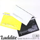 マルチケース 透明 A4 マルチ パーパスケース タイベック LUDDITE ラダイト Tyvek 耐水 耐塵 LDTV-MPA4 クリアケース クリア 通帳ケ...