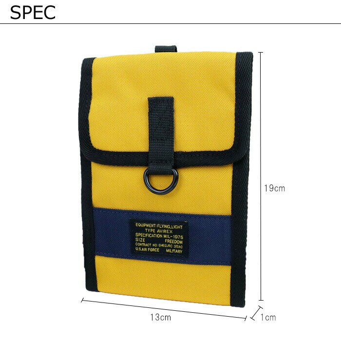 メール便 avirex バッグ アヴィレックス 斜めがけバッグ ネックホルダー トラベルウォレット DANTE3 ミニ ショルダーバッグ メンズ ブラック カーキ イエロー AX2090 財布 アウトドア ミリタリー 旅行 おしゃれ 海外旅行 小物入れ 首掛け 旅行用品 送料無料