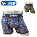 アウトドア ボクサーパンツ メンズ outdoor トライバル アンダーウエア メンズ下着 前閉じ アウトドアプロダクツ ブラック ネイビー AE0011B10...