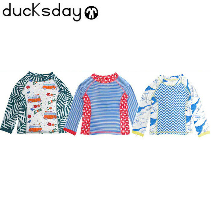 ラッシュガード キッズ 男の子 長袖 水着 ボーイズ Rashguard boy Long sleeve ducksday ベビー水着 キッズ水着 2才 水遊び プール 幼稚園 保育園 海 水泳 郵 メール便 送料無料