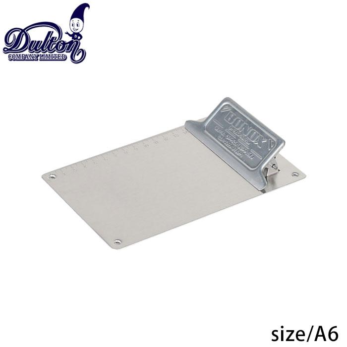 Rakuten - DULTON ダルトン 雑貨 クリップボード A6 おしゃれ METAL CLIP BOARD 117-330A6-GV メタルクリップボード バインダーケース バインダー クリップファイル 書類 デスク収納 整理 整頓 事務用品 会社 オフィス 事務 学校