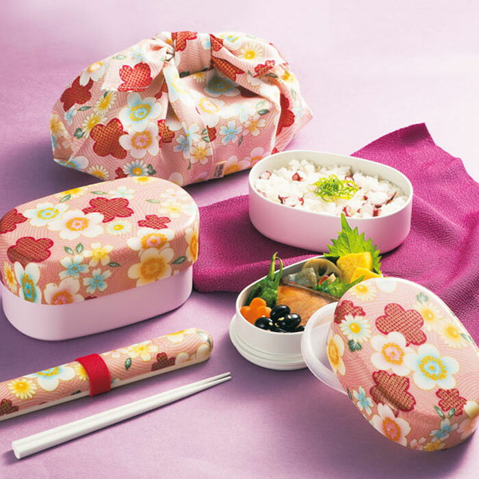 箸 箸箱セット 加賀桜 布貼 日本製 18cm ケース付 箸＆箸箱セット ランチグッズ 弁当用箸 和柄 和風