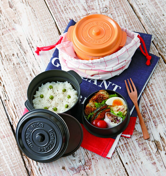 樂天商城 - 弁当箱 2段 おしゃれ ココポット ラウンド 丸型 530ml ランチボックス レディース メンズ 全6色 日本製 お弁当箱 食洗機対応 レンジ対応 どんぶり シール蓋付き ミニココット